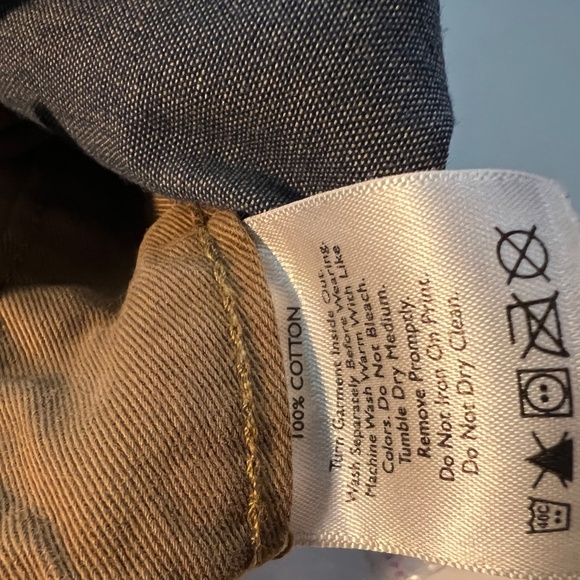 Eddie Bauer Wide lampasse type side seam Relaxed Tapered Leg Khaki Size 2 - Picture 8 of 11